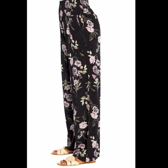 NWT Three Dots Women's Pull On Wide Leg Crepe Paperbag Pants Size S $50 9C124 - Picture 3 of 3